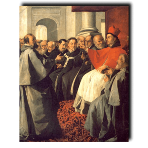 Bonaventure at the Council of Lyons (Zurbaran) Print