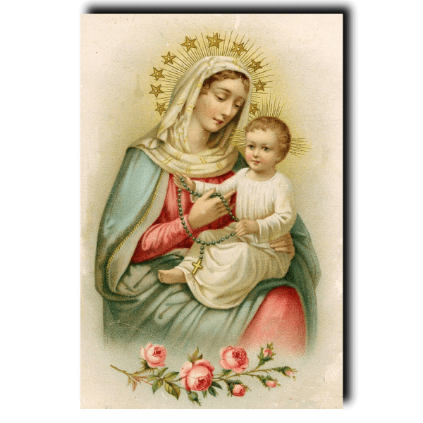 Queen of the Holy Rosary print