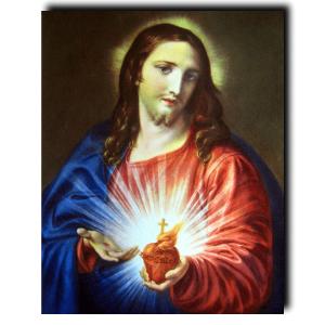 Sacred Heart of Jesus print by Pompeo Batoni