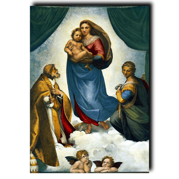 Sistine Madonna Print by Raphael