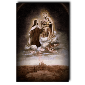 St. Therese and the Blessed Virgin Mary print