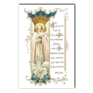 First Communion Angel with Eucharist Bouasse Jeune 4x6