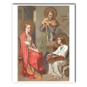 Holy Family Credit - Die Heilige Familie, Benziger & Co., Einsiedeln, 1856, from collection of Jacek Proszyk, CC by SA 4.0 (8x10)