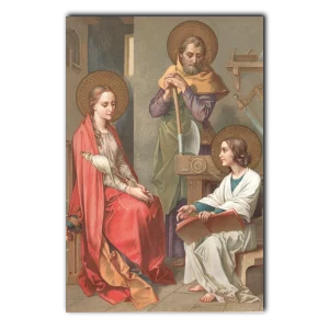 The Holy Family Credit - Die Heilige Familie, Benziger & Co., Einsiedeln, 1856, from collection of Jacek Proszyk, CC by SA 4.0 (4x6)