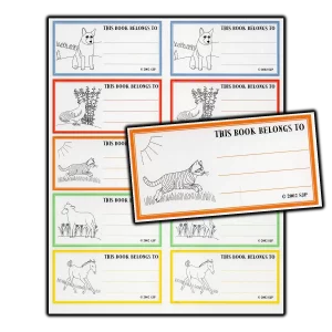 Animals Bookplate stickers