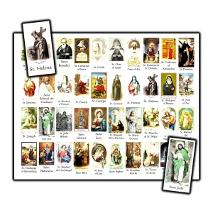 Assorted Saints stickers