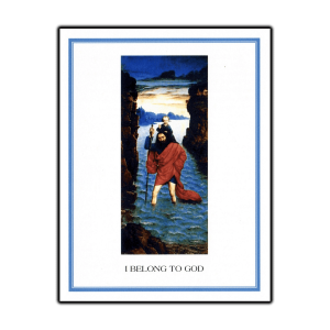 Baptism Anniversary Card Saint Christopher