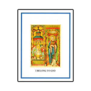 Baptism Anniversary Card Saint Clotilde