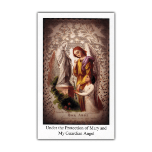 Blessed Virgin Mary holy card Lace Image
