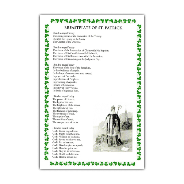 Breastplate of Saint Patrick litany card