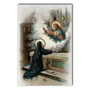 Christ Appearing to Saint Margaret Mary Print 4x6