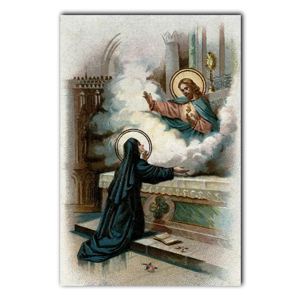 Christ Appearing to Saint Margaret Mary Print 4x6
