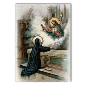 Christ Appearing to Saint Margaret Mary Print 5x7