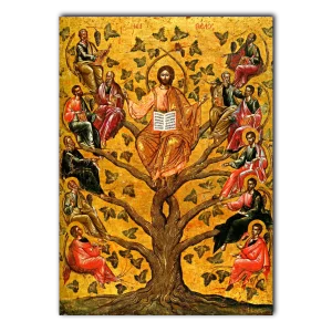 Christ the True Vine Icon Print