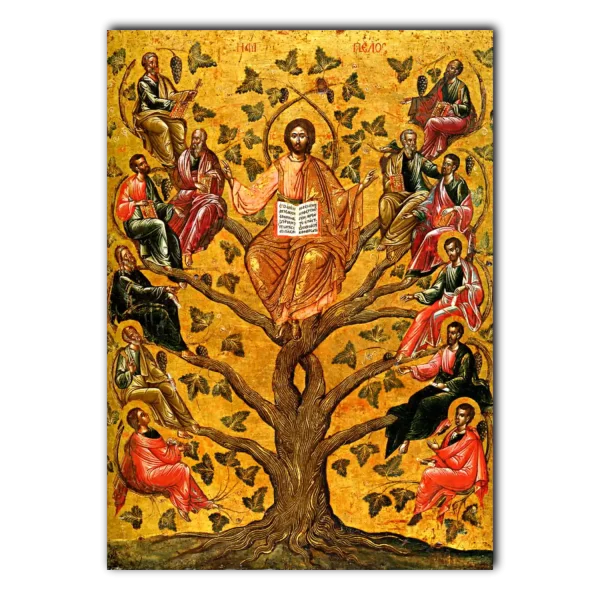 Christ the True Vine Icon Print