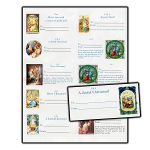 Christmas To and From labels