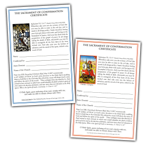 Confirmation Certificates