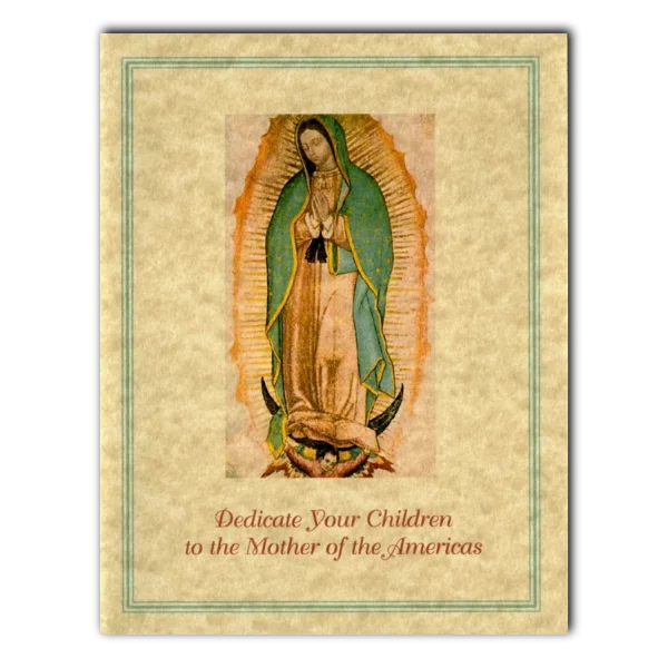 Dedicate Your Children to Mary note card