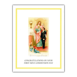 First Communion Congratulations Card 3