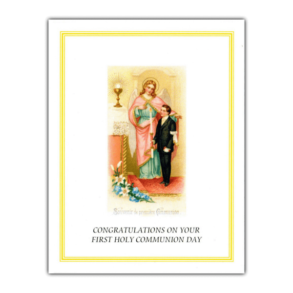 First Communion Congratulations Card 3
