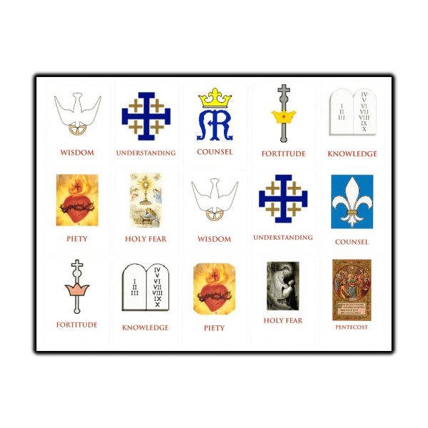 Seven Gifts of the Holy Spirit stickers