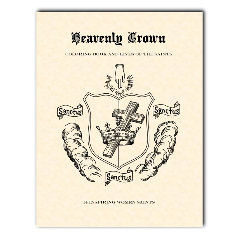Heavenly Crown Coloring Book and Lives of the Saints