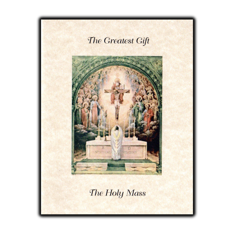 Holy Mass for the Living Spiritual Bouquet Card Thomas Aquinas