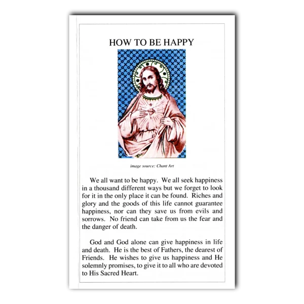 How to Be Happy leaflet