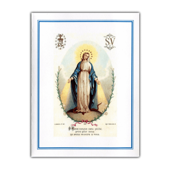 Immaculate Conception note card - Miraculous Medal