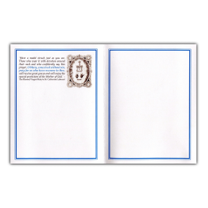 Immaculate Conception note card - inside