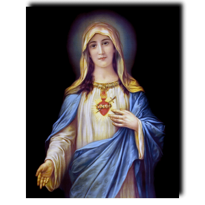 Immaculate Heart of Mary print (Zabateri)