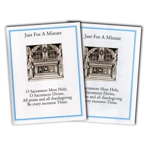 Just For A Minute Adoration Leaflet