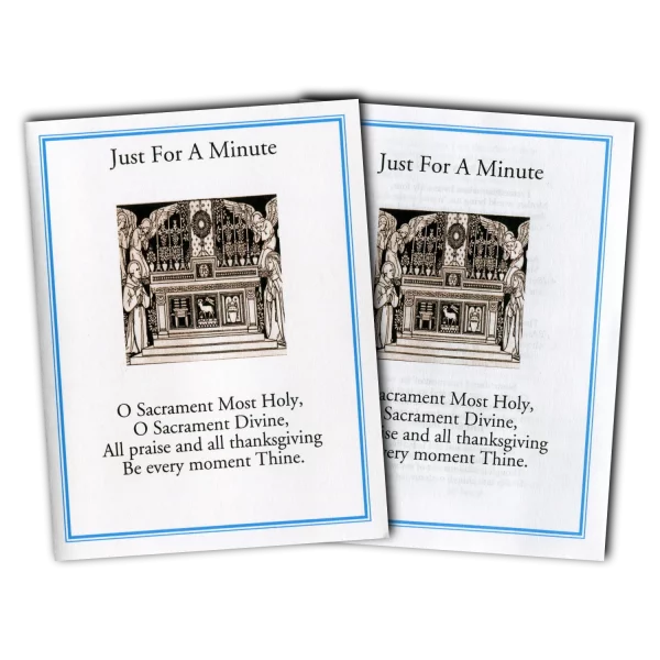 Just For A Minute Adoration Leaflet