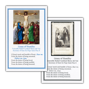 Litany of Humility holy cards