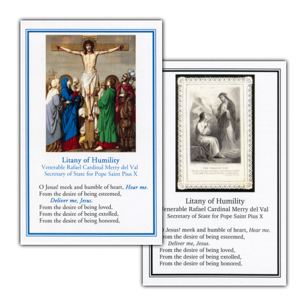 Litany of Humility holy cards