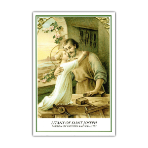 Litany of Saint Joseph litany card