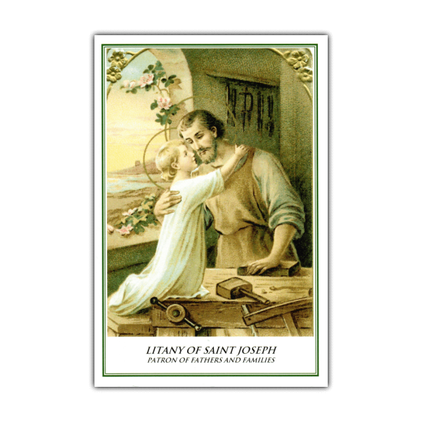Litany of Saint Joseph litany card