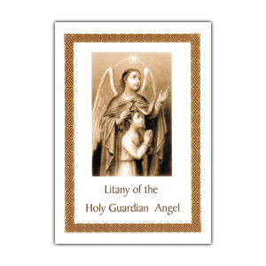 Litany of the Guardian Angel litany card
