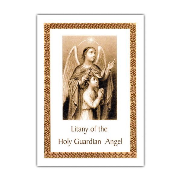 Litany of the Guardian Angel litany card