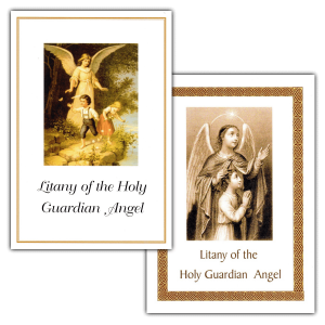 Litany of the Guardian Angel litany cards