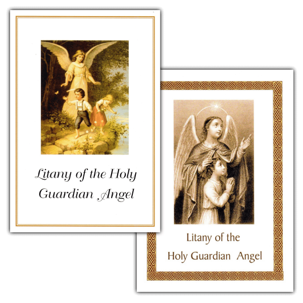 Litany of the Guardian Angel litany cards