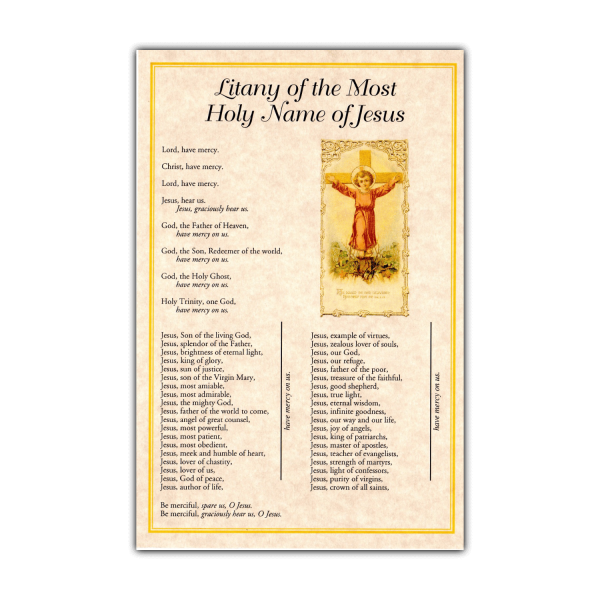 Litany of the Holy Name of Jesus