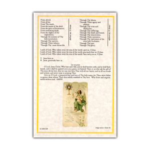 Litany of the Holy Name of Jesus back