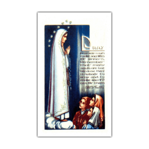 Our Lady of Fatima First Saturdays Holy Card
