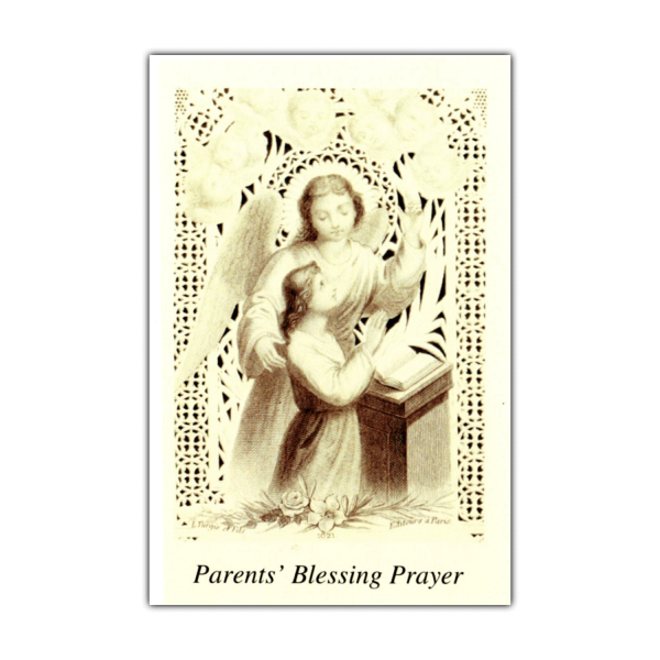 Parents Blessing Prayer Holy Card Guardian Angel 2