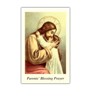 Parents Blessing Prayer Holy Card Jesus