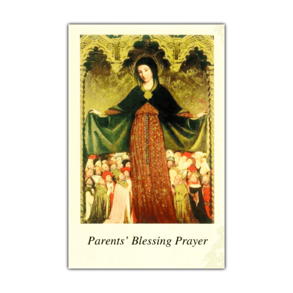 Parents Blessing Prayer Holy Card Mary
