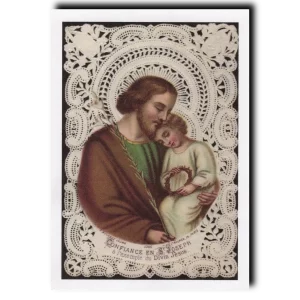 Patronage of Saint Joseph holy card - Bouasse Jeune