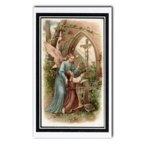 Prayer to One's Guardian Angel holy card