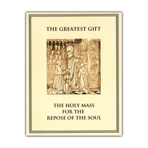 Repose of the Soul Spiritual Bouquet Card